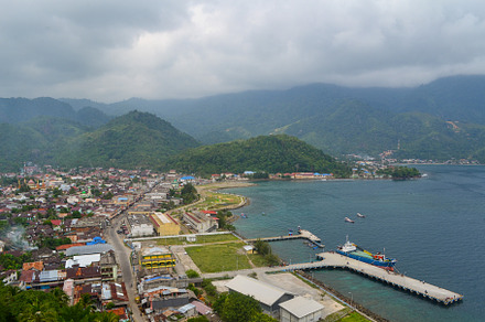 Aerial View of Tapaktuan, South Aceh