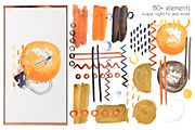 Modern watercolor painted, a Texture Graphic by Big Bundles Shop (Thumbnail 3 of 6)