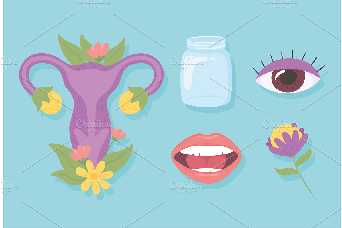 icons set human body parts, an Object Illustration by studiogstock