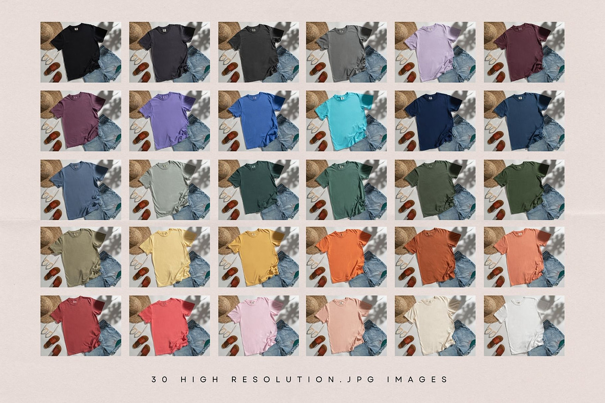 Comfort Colors 1717 Mockup Bundle, a Shirt Mockup by Moda Mocks (Photo 2 of 4)