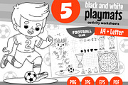 Football Colorless Playmats for Kids, an Education Illustration by Ksenya Savva (Thumbnail 1 of 7)