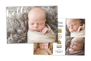 Birth Announcement Template CB072