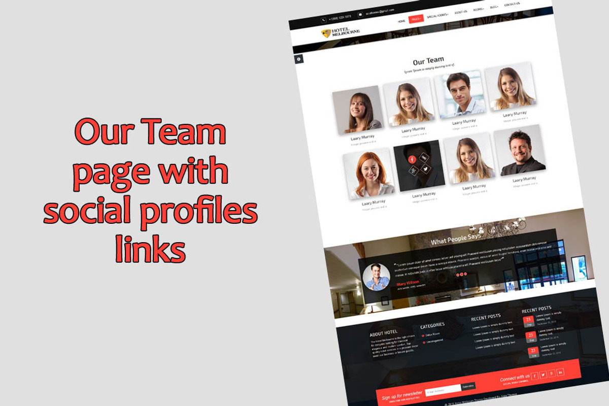 Hotel-Melbourne WordPress theme, a WordPress Template by ASIATHEMES (Photo 6 of 9)