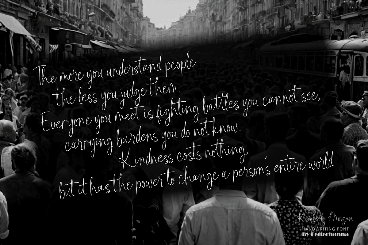 Kimberly Morgan Handwriting Font, a Handwritten Font by Letterhanna Studio (Photo 8 of 10)
