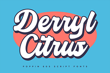 Derryl Citrus – 80s Script Fonts