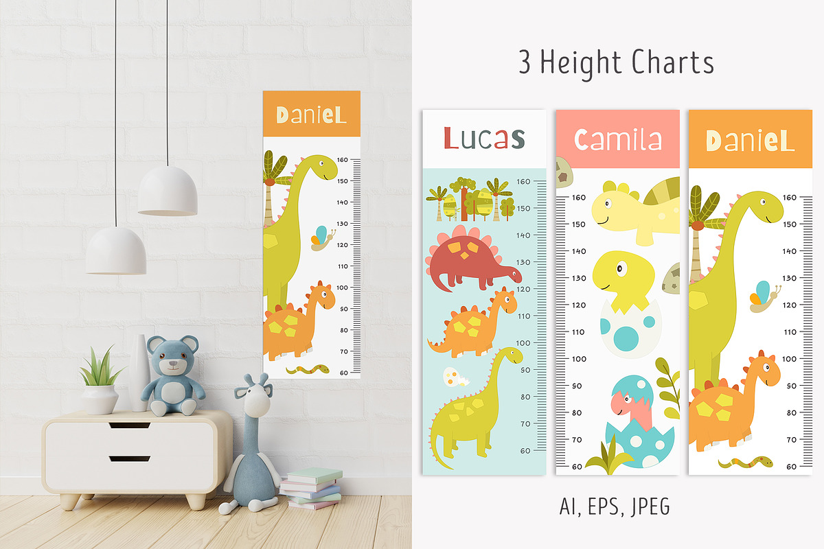 Nursery Art Dinosaurs Kids Bundle, an Animal Illustration by Nursery Art (Photo 8 of 9)