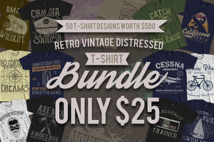 Retro Vintage Distressed Bundle