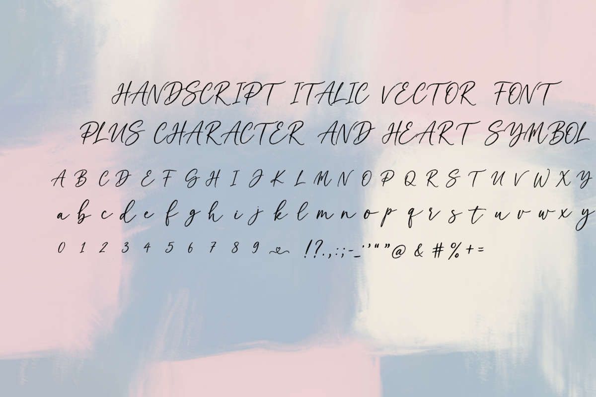 Elegant Handwritten Script Font, a Script Font by elfy creative (Photo 8 of 8)