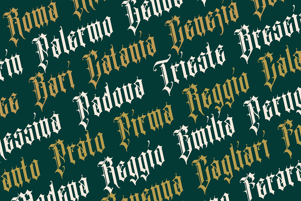Menotius Modern Blackletters, a Blackletter Font by dansdesign (Photo 7 of 11)
