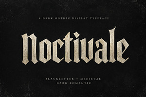 NOCTIVALE — Dark Blackletter Font, a Blackletter Font by Wow Magic