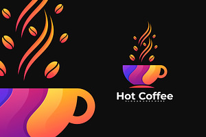 Coffee Gradient Colorful Logo