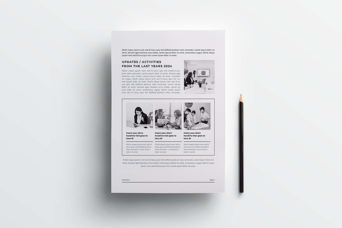 Newsletter | MS Word & Indesign, a Brochure Template by obayes (Photo 4 of 6)