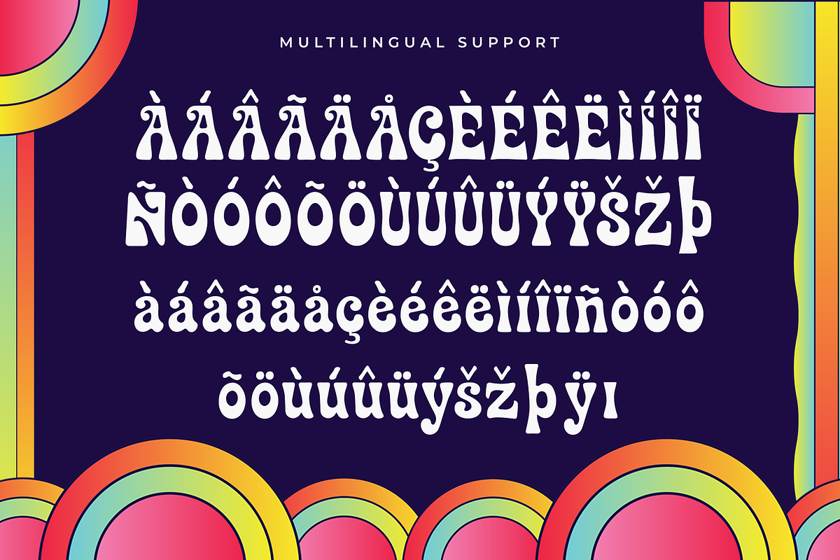 Euphoria–Modern Psychedelic Display, a Handwritten Font by overlaytemplates (Photo 4 of 5)