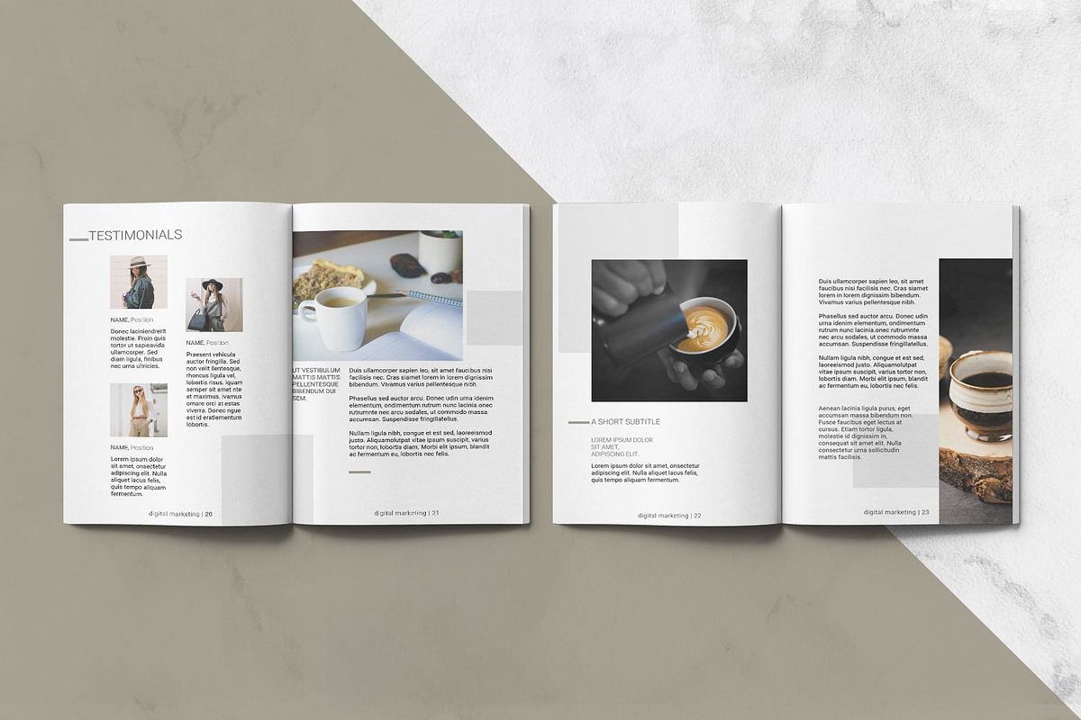 WorkBook Template Canva, a Brochure Template by retrographix (Photo 4 of 4)