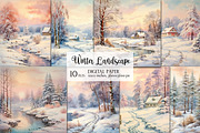 Winter Landscape, a Background Graphic by Vasmila (Thumbnail 1 of 4)