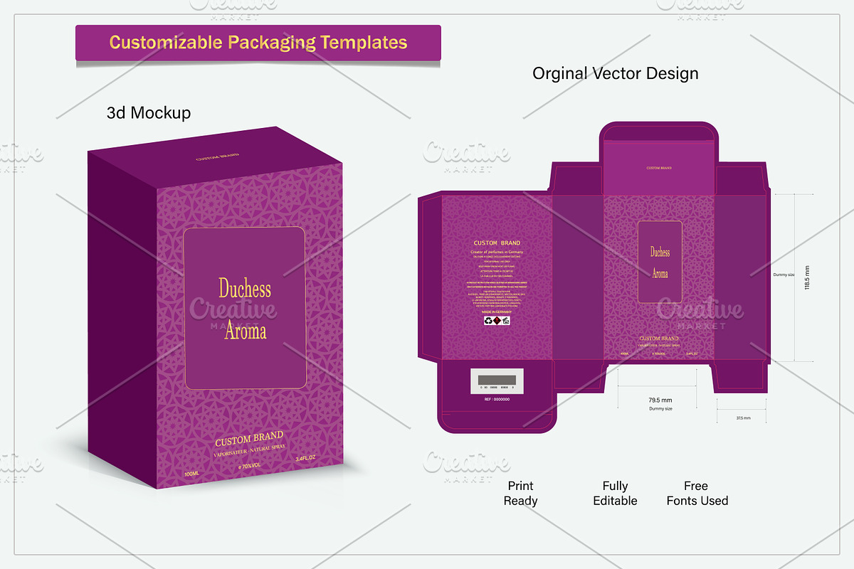 Box Design for perfume, an Object Graphic by sumonuix (Photo 2 of 3)