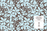 Blue Flower Seamless Pattern, a Pattern Graphic by Bonfloret Studio (Thumbnail 1 of 3)
