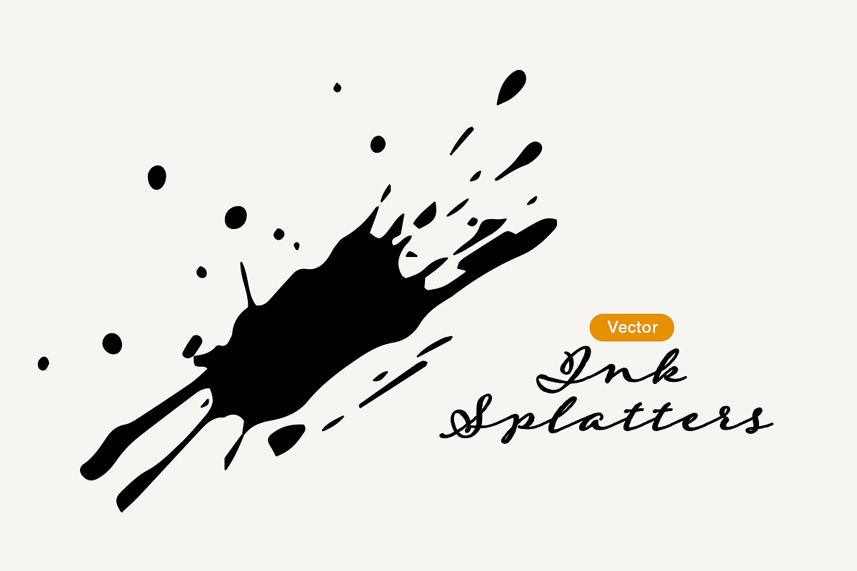 Ink Splatters And Splashes, an Illustration by Graphicsfuel (Photo 1 of 6)