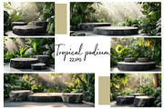 Stone Podium & Tropical Greenery, a Nature Photo by Nebbia (Thumbnail 1 of 3)