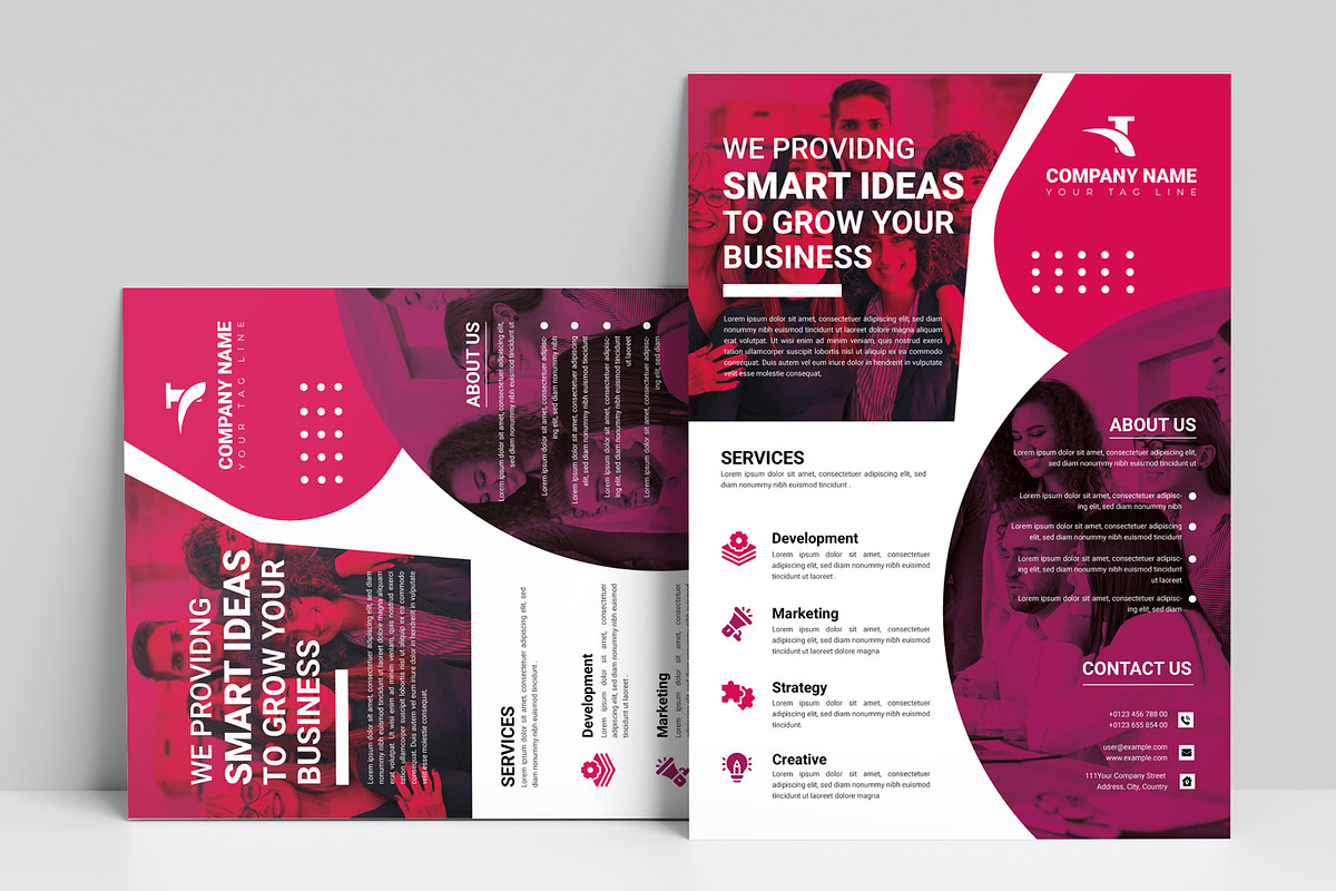 Providing Creative Solutions Flyer, a Flyer Template by MightyDesign (Photo 1 of 5)