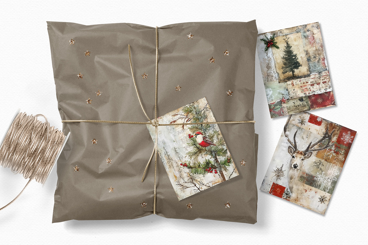 Christmas Collages, a Decorative Illustration by rileyBgraphics (Photo 5 of 6)