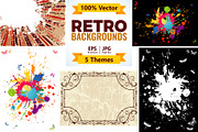 Retro Abstract Backgrounds, a Decorative Illustration by TAlex (Thumbnail 1 of 6)