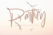 Parthey, a Script Font by pineungtype (Thumbnail 1 of 10)