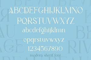 Beau Rivage Modern Serif Font