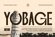 Yobage – Elegant Sans Serif Font, a Sans Serif Font by MaikoHatta (Thumbnail 1 of 8)