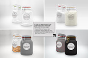 Clear Mason 1.5Liter Clip Jar Mockup, a Cups & Container Mockup by INCDesign (Thumbnail 2 of 8)