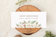 Cozy Christmas. Watercolor Clip Art., a Seasonal Illustration by Farida Bik (Thumbnail 4 of 13)