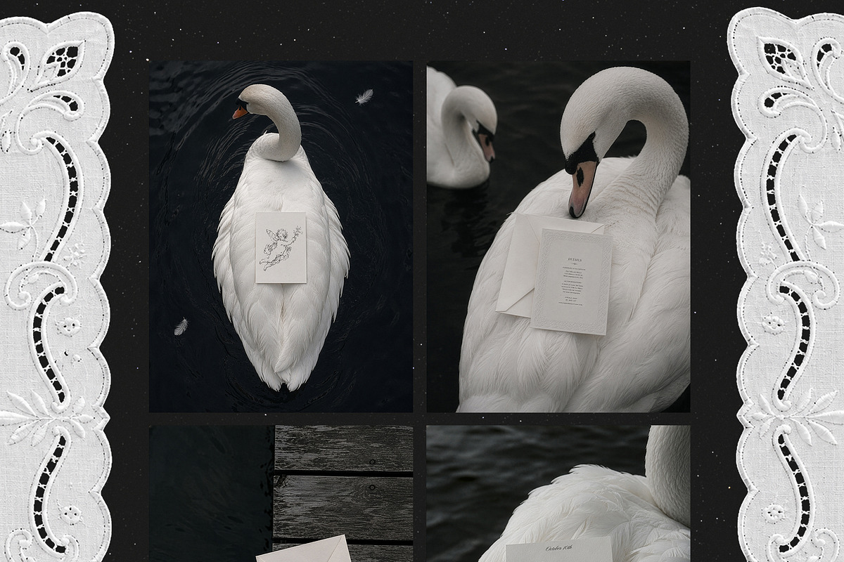 Swan Nocturne Editorial Mockups, an Advertising Mockup by Muse Mockups (Photo 3 of 12)
