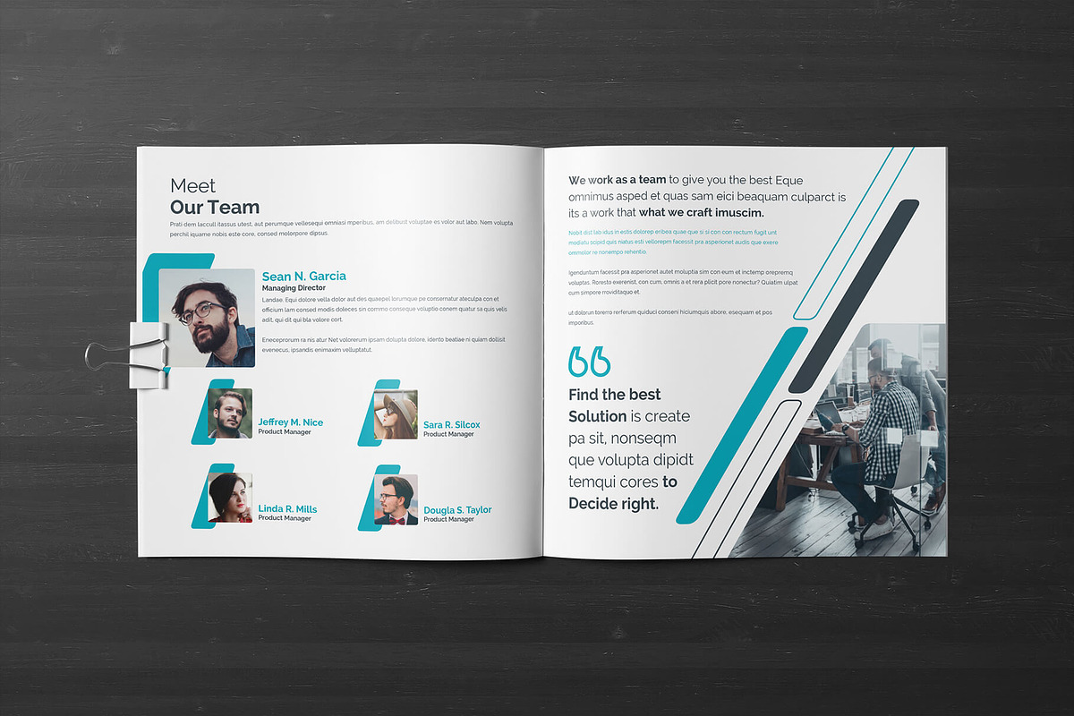 Comapny Profile Square Brochure, a Brochure Template by Divergent Studio (Photo 6 of 9)