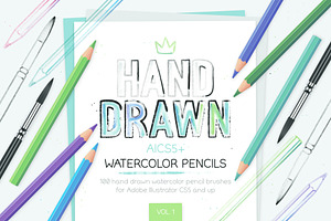 Watercolor Pencil Brushes Vol. 1