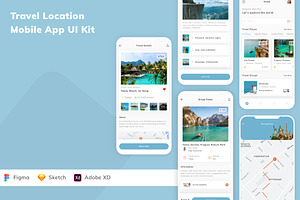 Travel Location Mobile App UI Kit