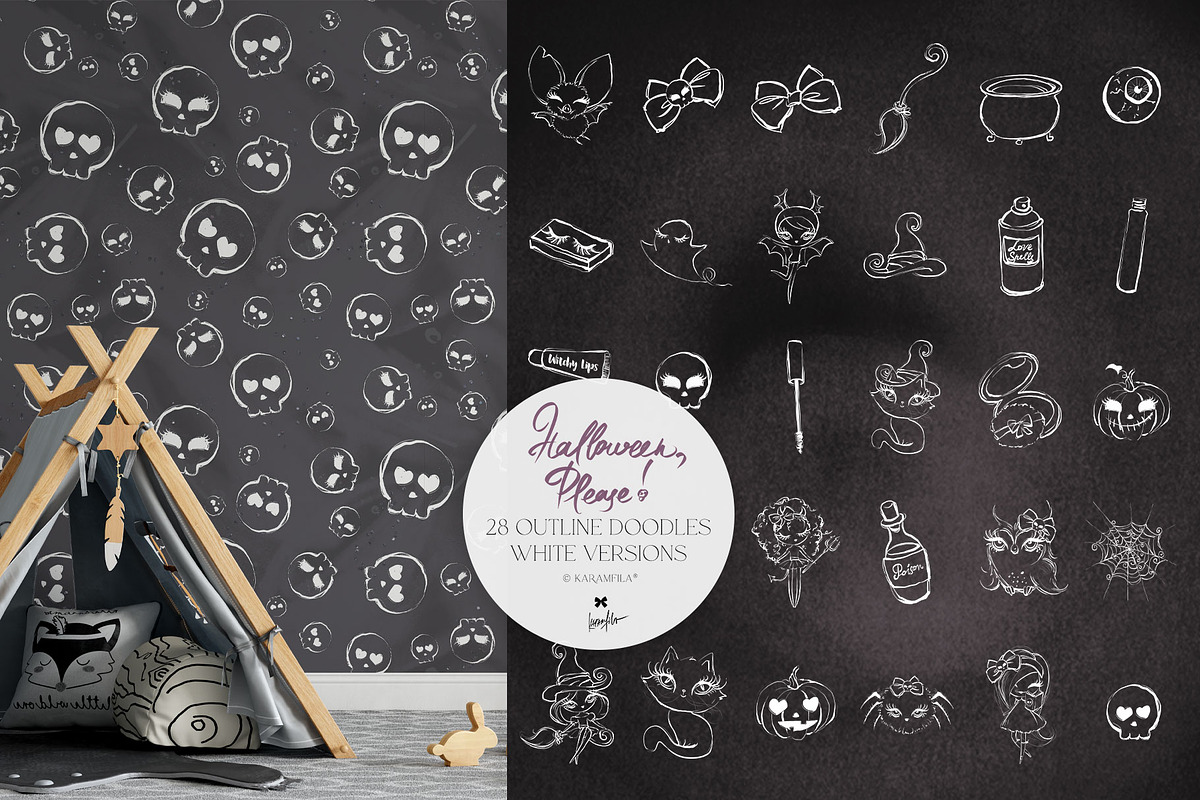 Cute Halloween Zombies Mega Bundle, a Seasonal Illustration by KaramfilaS (Photo 11 of 15)