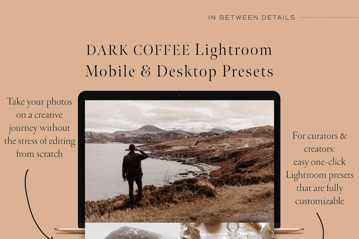 Dark Coffee Lightroom Presets, an Action Add-On by in between details (Photo 10 of 10)
