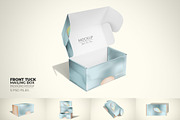 Front Tuck Mailing Box Mockup, a Packaging Mockup by Sheikhadesign (Thumbnail 1 of 11)