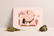 Yoga Poses Illustrations Collection, a Healthcare Illustration by Katerina Osa (Thumbnail 7 of 12)