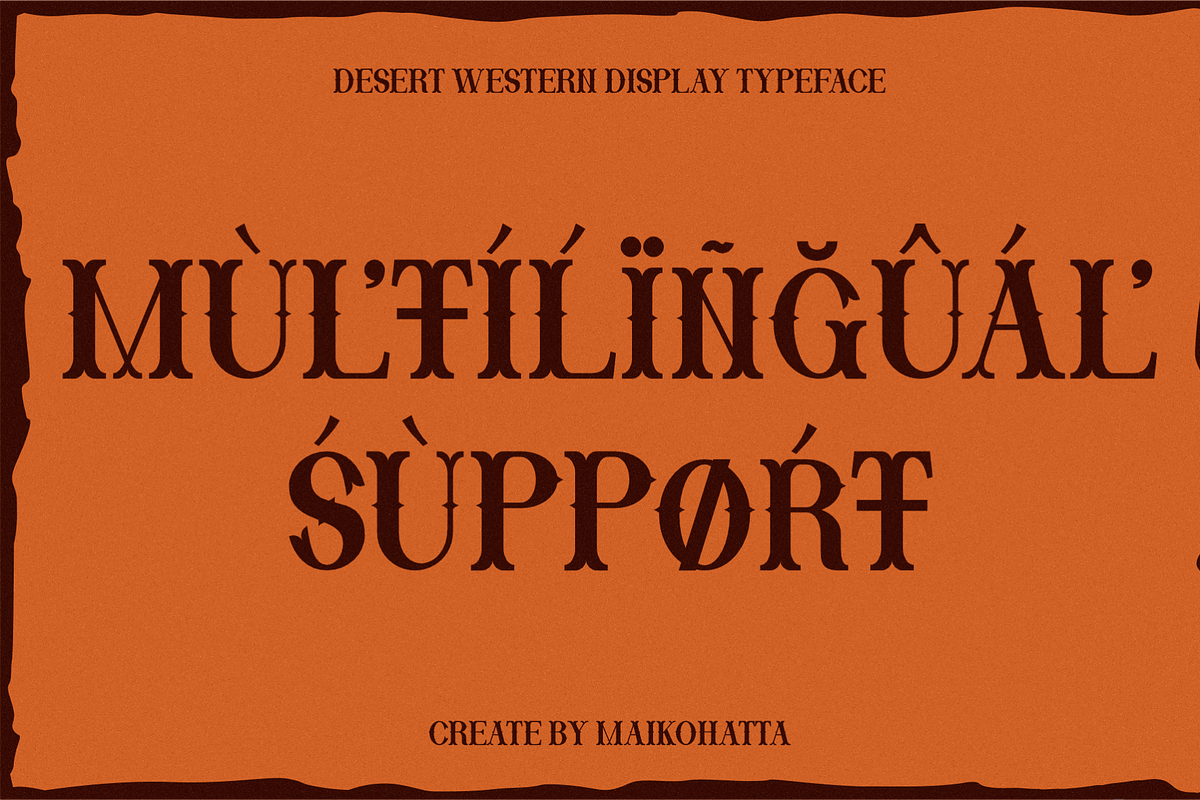 Desert Western - Western Display Fon, a Serif Font by MaikoHatta (Photo 5 of 7)