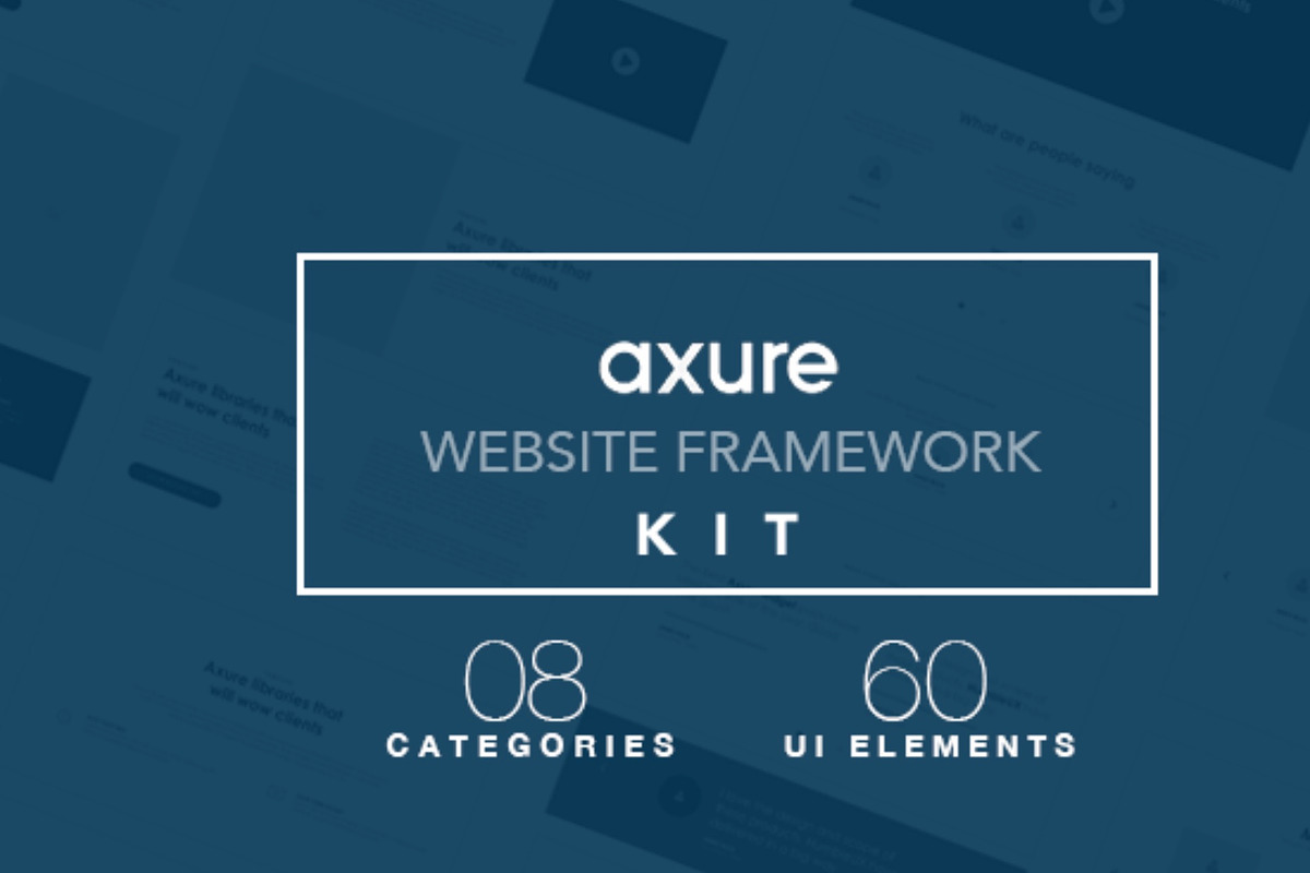 Axure Website framework widget Kit, a Wireframe Template by Humble UX (Photo 1 of 3)