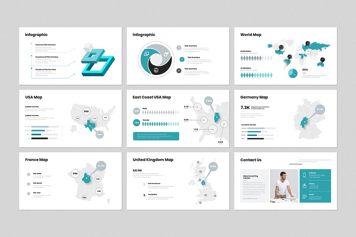 Pitch-Deck Presentation Template, a Presentation Template by GenerousArt (Photo 6 of 8)