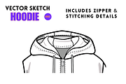Zip Up Hoodie, an Apparel Mockup by Doroty Dafne Designs (Thumbnail 4 of 7)