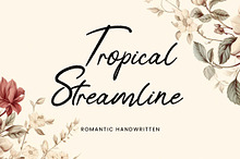 Tropical Streamline Handwritten Font