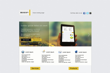 Trophy - PSD Landing page