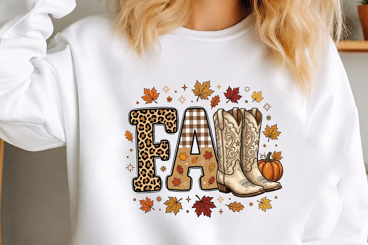 Fall Cowboy Boots PNG, a Seasonal Illustration by Canvas Craft (Photo 2 of 6)