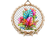 Watercolor Tropical Leaves, Summer, an Illustration by DreamArtGraphic (Thumbnail 8 of 8)
