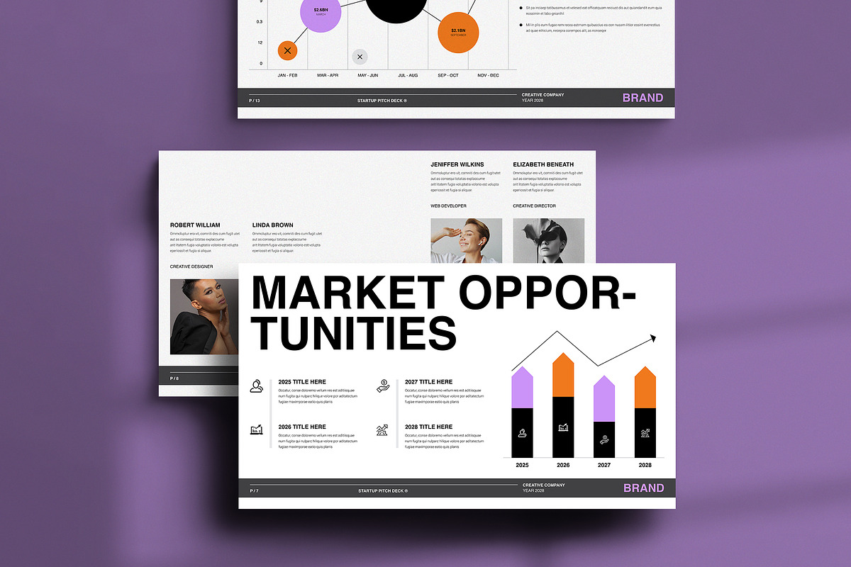 Pitch Deck Presentation Template, a Presentation Template by NorthPeak (Photo 4 of 11)