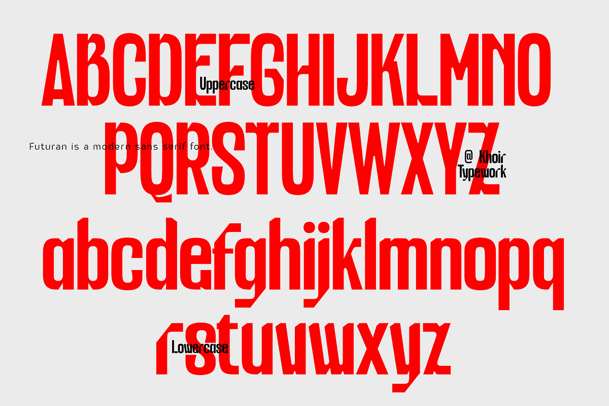 futuran - Sans serif, a Sans Serif Font by Khoir (Photo 8 of 9)