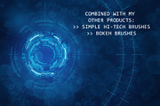52 Complex Futuristic Circle Brushes, a Brush Add-On by xresch (Thumbnail 6 of 15)